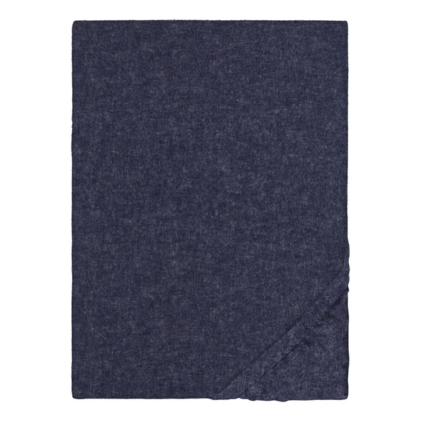 Biber-Spannbetttuch Hukan - Marineblau - 180-200 x 200 cm