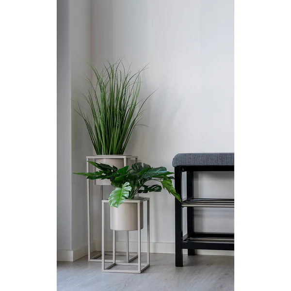 Blumentopf Rito - Stahl - Weiß - Image 2