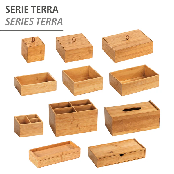 Box mit Deckel Terra I - Bambus - Braun - 22 x 15 cm - Image 5