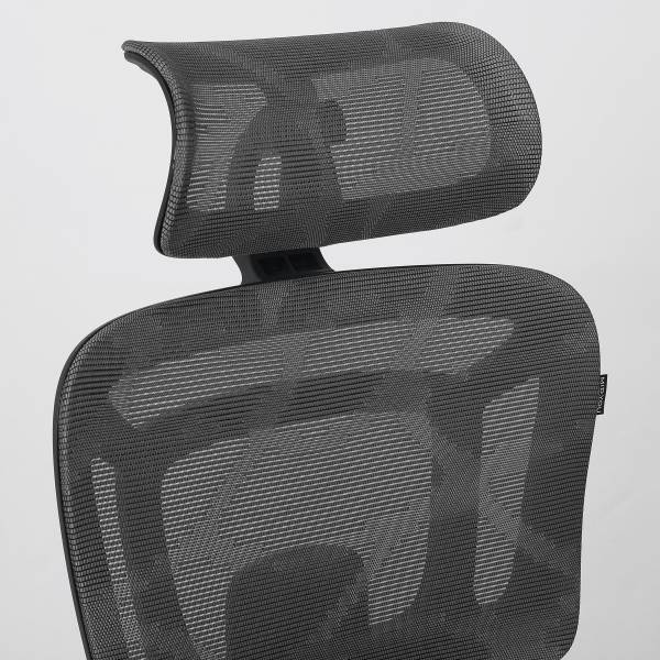 Bürodrehstuhl Doum - Mesh / Metall - Grau / Weiß - Image 8