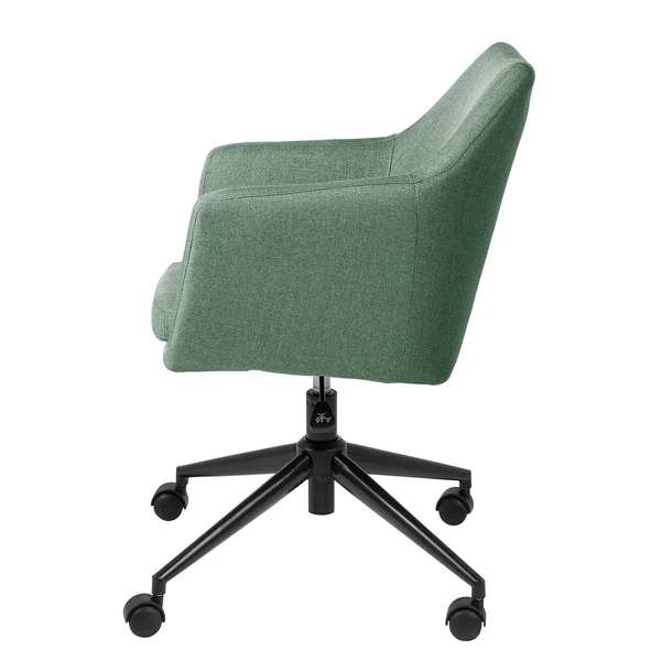Bürodrehstuhl NICHOLAS - Webstoff Cors: Mintgrau - Schwarz - Image 4