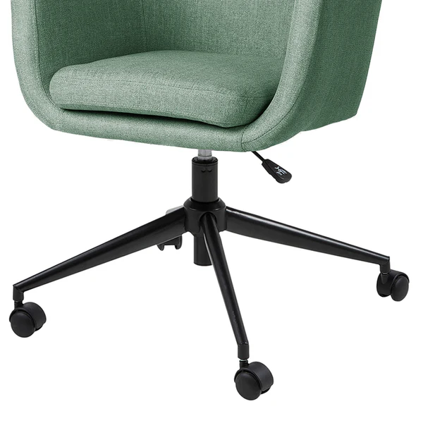 Bürodrehstuhl NICHOLAS - Webstoff Cors: Mintgrau - Schwarz - Image 7