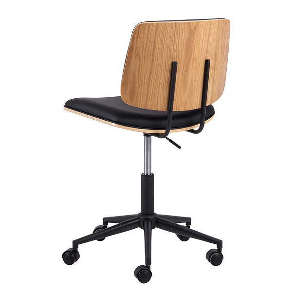 Bürodrehstuhl Shedd - Eichefurnier / Schwarz - Image 4