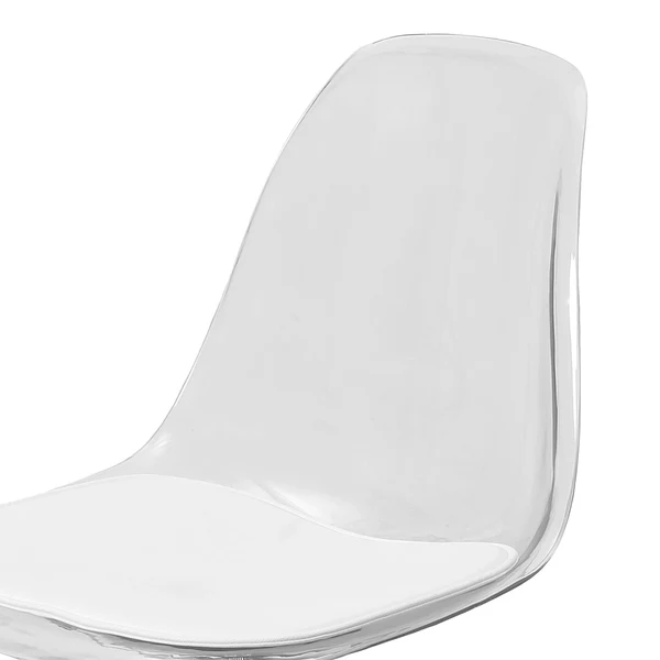 Bürostuhl Quek - Durchsichtig - Kunstleder - Eisen - Polycarbonat - 52 x 74 x 47 cm - Image 6