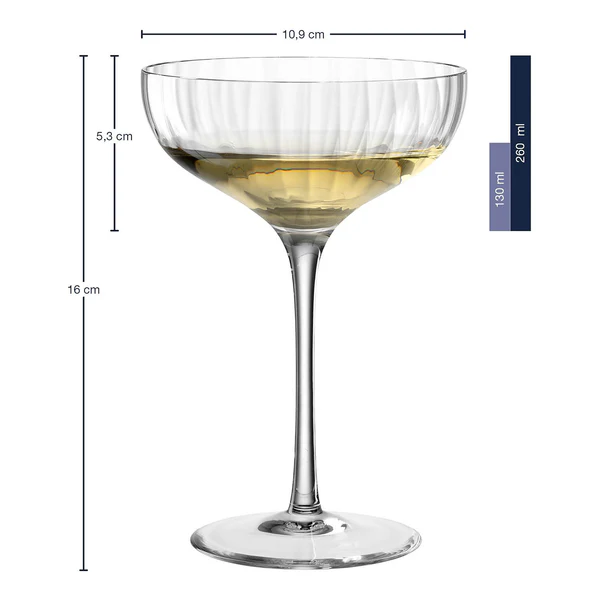 Champagnerschale Poesia (6er-Set) - Kristallglas - Durchscheinend - Image 4