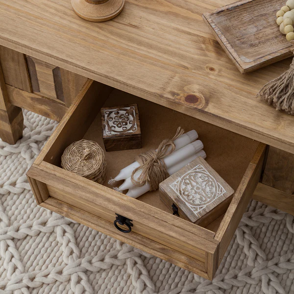 Couchtisch Finca Rustica - Kiefer massiv - Kiefer Natur - Image 12