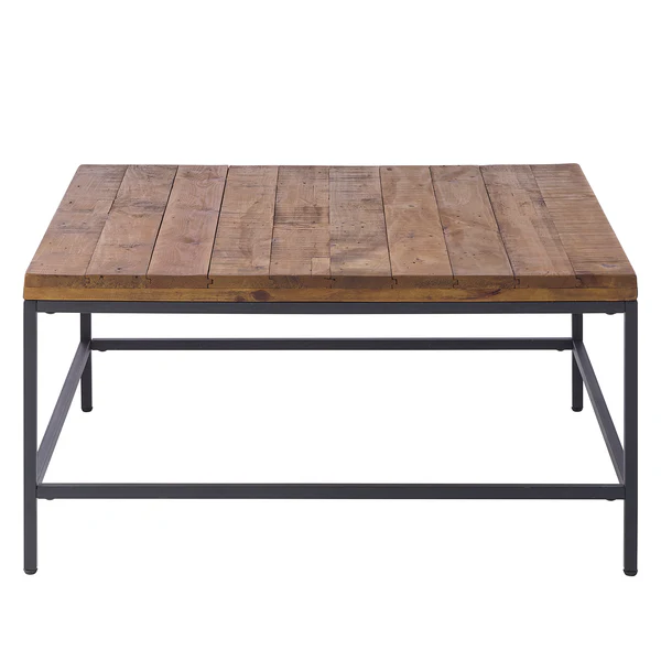 Couchtisch GRASBY - Pinie massiv / Metall - Pinie Dunkel / Schwarz - Höhe: 45 cm - Image 7