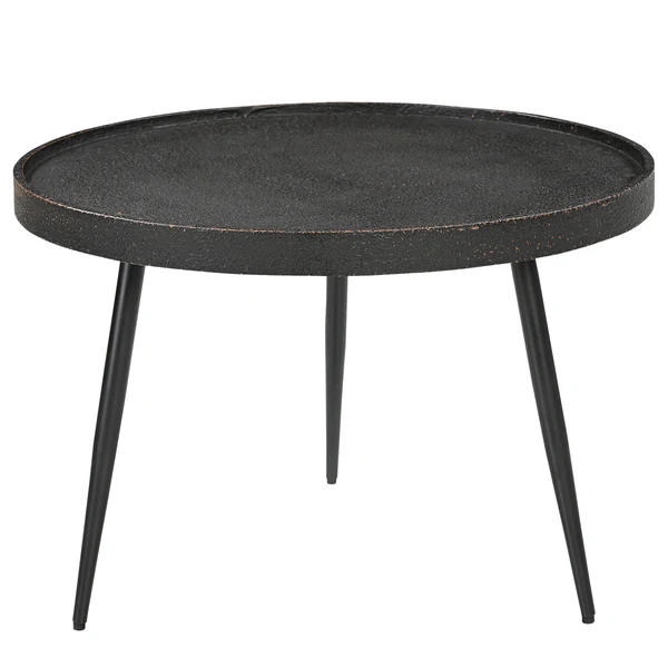 Couchtisch IKOMWA - Antik Schwarz / Schwarz - Durchmesser: 62 cm - Image 6