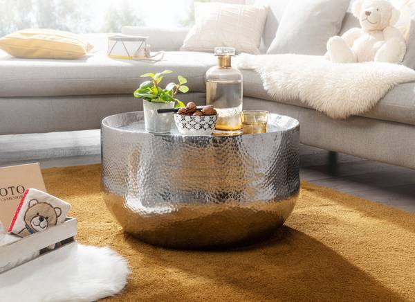 Couchtisch Luckow - Aluminium - Silber - Silber - Image 3