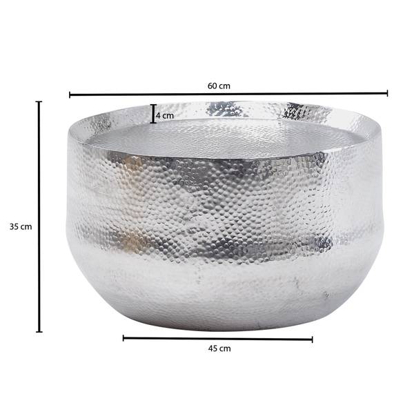 Couchtisch Luckow - Aluminium - Silber - Silber - Image 6