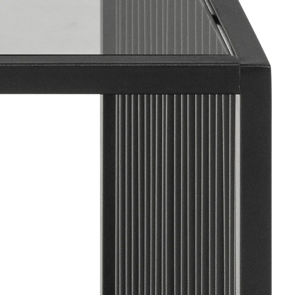 Couchtisch Mephisto 120 cm - Rauchglas / Metall - Schwarz - Image 9