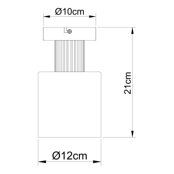 Deckenleuchte Aleidis - Rauchglas / Eisen - Flammenanzahl: 1 - Image 5