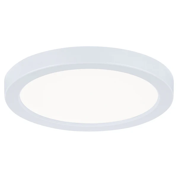 Deckenleuchte Areo Rund - Kunststoff - 1-flammig - Weiß - Durchmesser: 12 cm - Warmweiß - Universalweiß