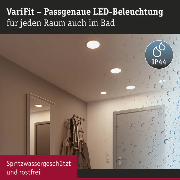 Deckenleuchte Areo Rund - Kunststoff - 1-flammig - Weiß - Durchmesser: 12 cm - Warmweiß - Universalweiß - Image 8