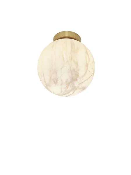 Deckenleuchte Carrara - Farbglas - Grau / Gold - 1-flammig - Image 4