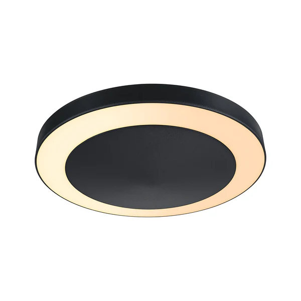 Deckenleuchte Circula - Polycarbonat - Anthrazit - 1-flammig - Anthrazit - Image 3