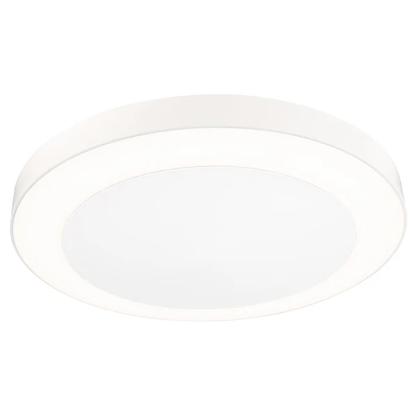 Deckenleuchte Circula - Polycarbonat - Weiß - 1-flammig - Weiß