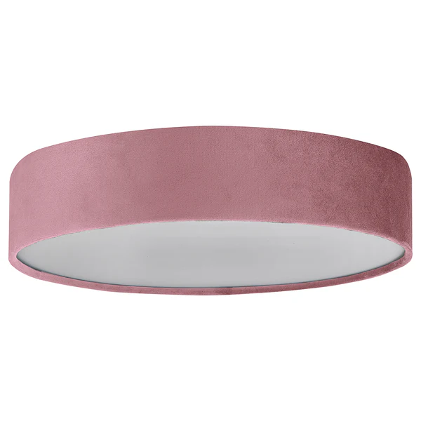 Deckenleuchte Drum - Samt - Altrosa - Durchmesser: 50 cm - Image 4