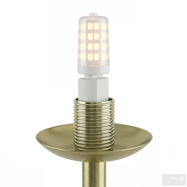 Deckenleuchte ELYRO - Opalglas / Eisen - 6-flammig - Messing - Image 12