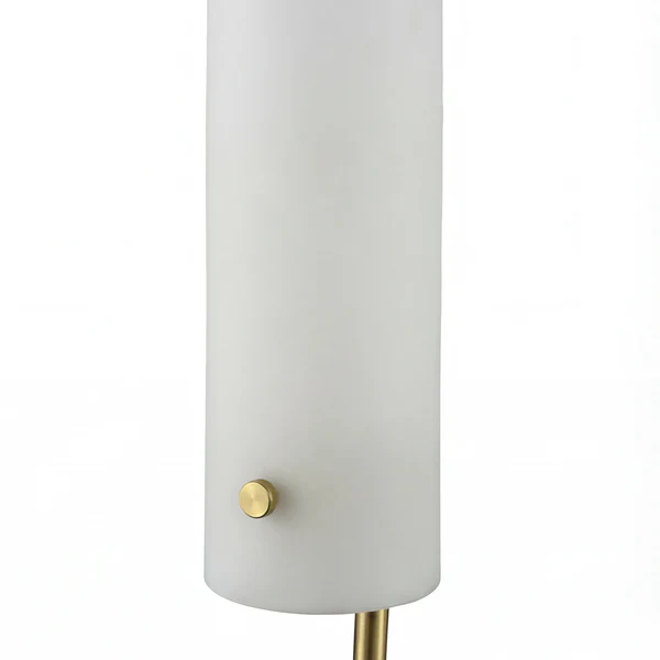 Deckenleuchte GLOYA - Milchglas / Eisen - 6-flammig - Messing - Image 10