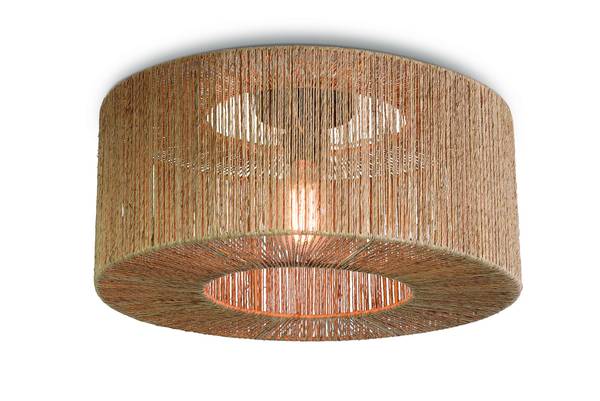 Deckenleuchte Iguazu Typ A - Beige - Jute - 50 x 22 x 50 cm - Image 2