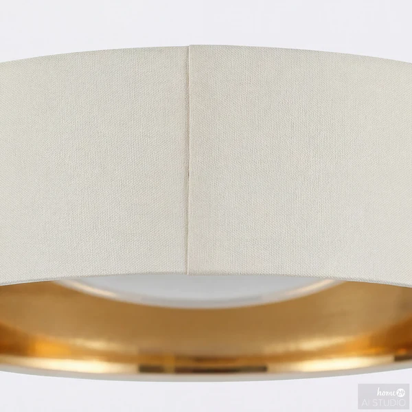 Deckenleuchte Joulo - Eisen / Frottee - 1-flammig - Beige - Image 10