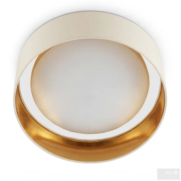 Deckenleuchte Joulo - Eisen / Frottee - 1-flammig - Beige - Image 6