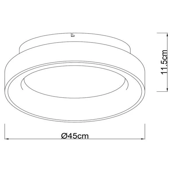 Deckenleuchte Mirage - Eisen - Schwarz - Durchmesser: 45 cm - Image 5