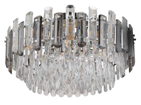 Deckenleuchte Orgina - Rauchglas / Eisen - 11-flammig - Durchmesser: 55 cm - Image 3