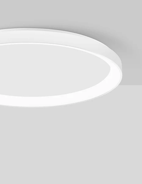 Deckenleuchte Pertino - Aluminium - 1-flammig - Weiß - Durchmesser: 48 cm - Image 2
