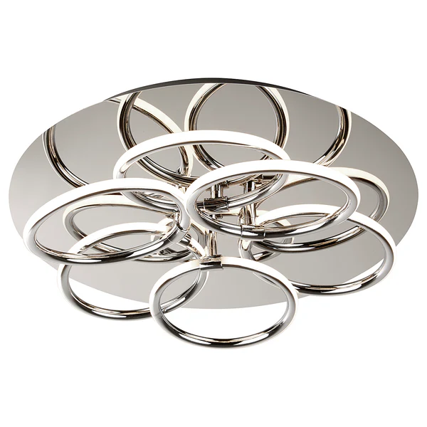 Deckenleuchte Ring - Edelstahl - Silber