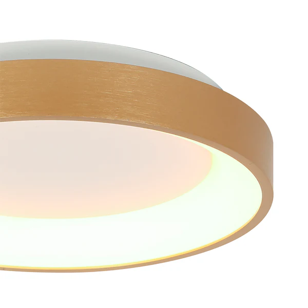 Deckenleuchte Ringlede - Gold - 28 x 28 cm - Image 8