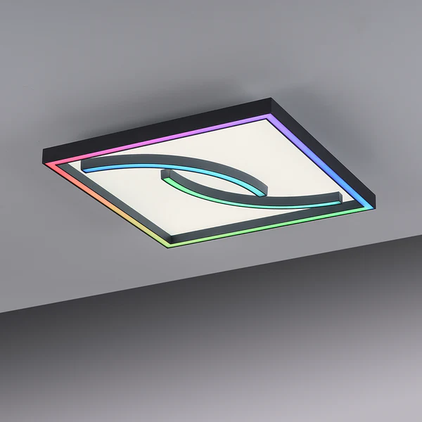 Deckenleuchte Serpent - Eisen, Aluminium / Polycarbonat - 2-flammig - 45 x 45 cm - Image 5