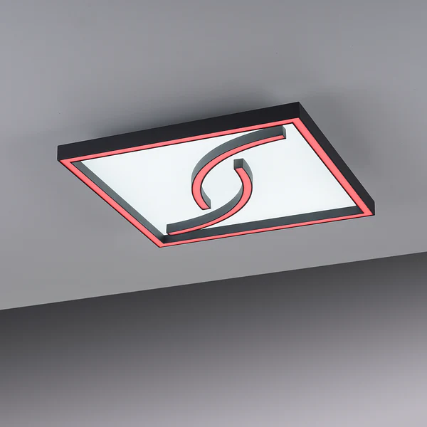 Deckenleuchte Serpent - Eisen, Aluminium / Polycarbonat - 2-flammig - 45 x 45 cm - Image 6