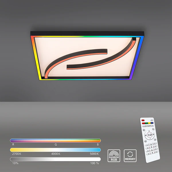 Deckenleuchte Serpent - Eisen, Aluminium / Polycarbonat - 2-flammig - 45 x 45 cm - Image 8