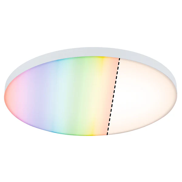Deckenleuchte Velora RGB - Aluminium - Weiß - 1-flammig - Durchmesser: 40 cm