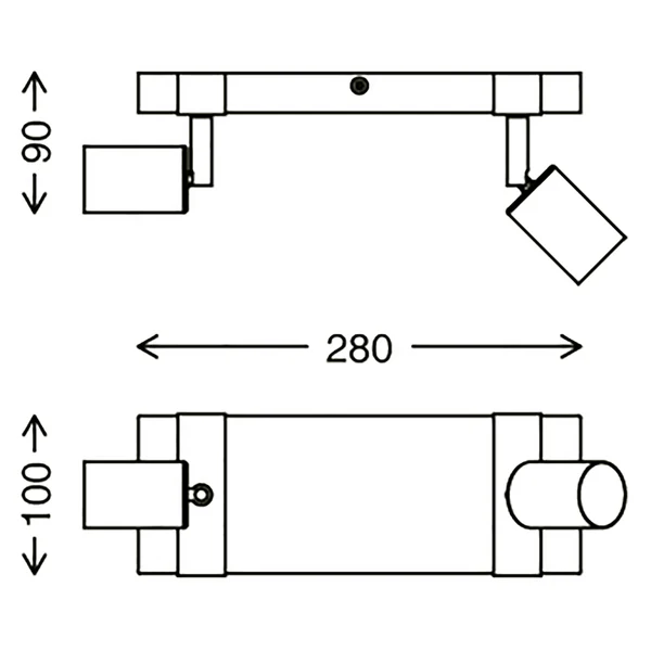 Deckenleuchte  Wood Basic - Eisen - 2-flammig - Image 6