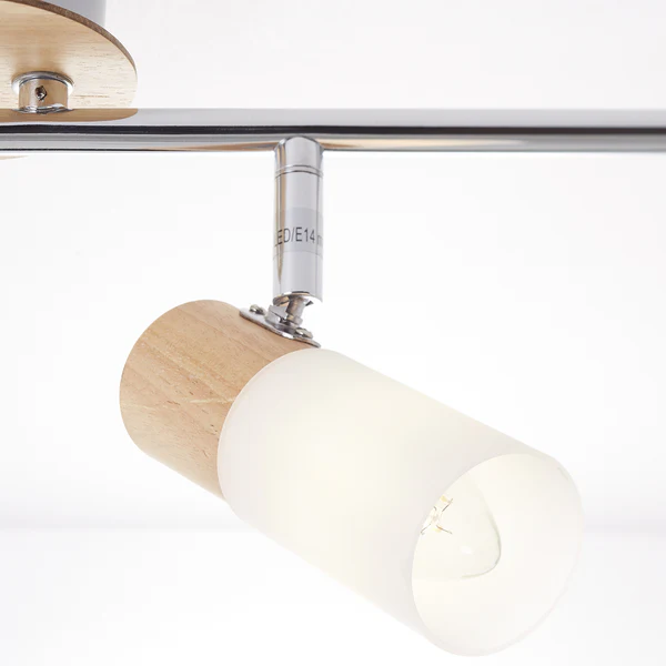 Deckenstrahler Babsan I - Kunststoff / Gummibaum massiv - Flammenanzahl: 4 - Image 10