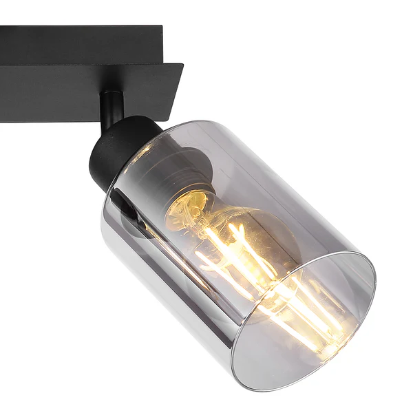 Deckenstrahler Hadera - Farbglas / Eisen - 2-flammig - Flammenanzahl: 2 - Image 8