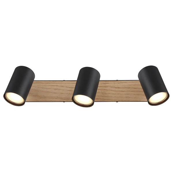 Deckenstrahler Robby - Eisen - Beige / Schwarz - Flammenanzahl: 3 - Image 5