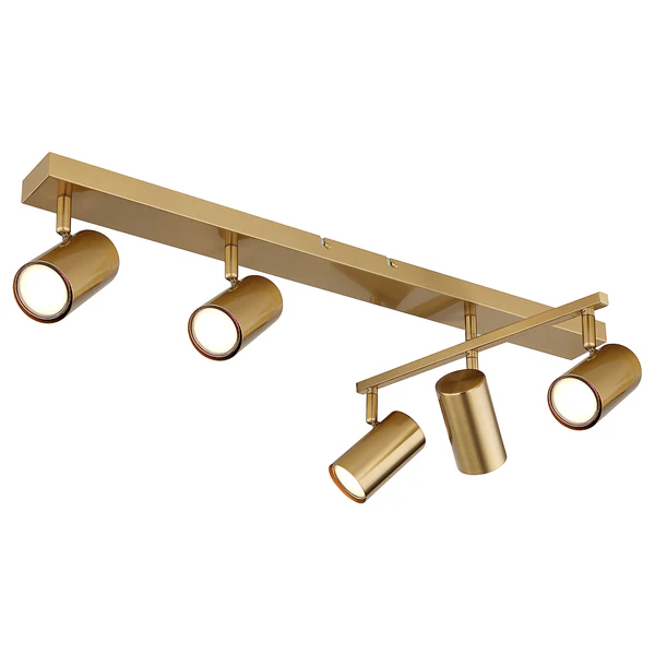 Deckenstrahler Robby - Eisen - Gold - Flammenanzahl: 5 - Image 5