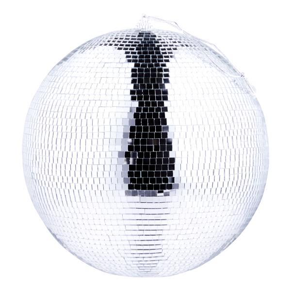 Deko-Kugel DISCO - Glas / Kunststoff - Silber - 20 x 20 cm