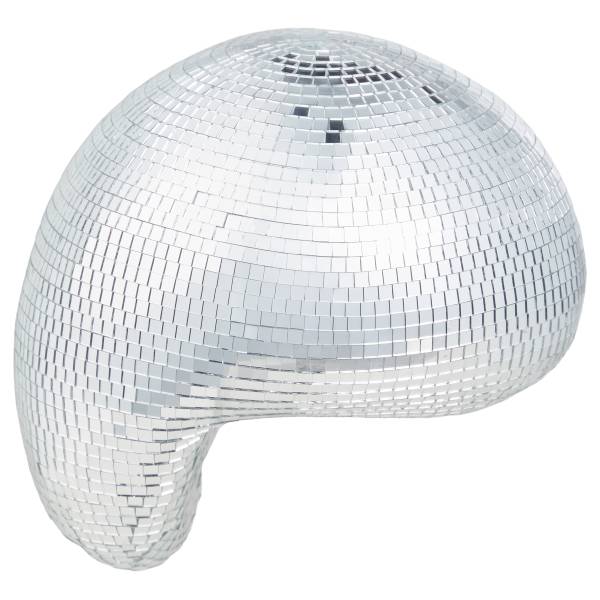 Deko-Kugel DISCO Melting - Glas/Kunststoff - Silber - Image 3