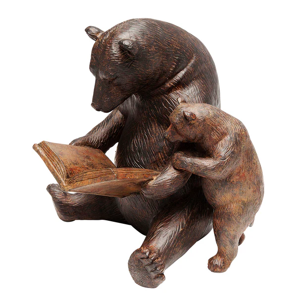 Deko Objekt Reading Bears - Braun - Stein
