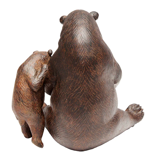 Deko Objekt Reading Bears - Braun - Stein - Image 4
