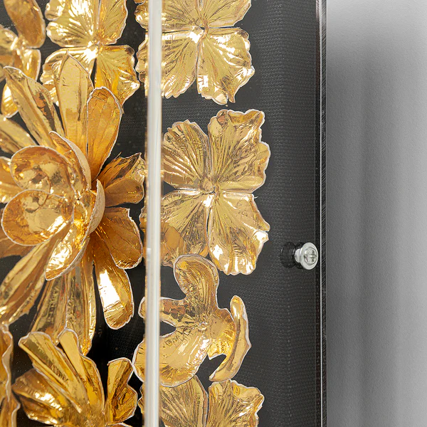 Deko Rahmen Gold Flower - Gold - Holzwerkstoff / Textil - 80 x 80 cm - Image 8