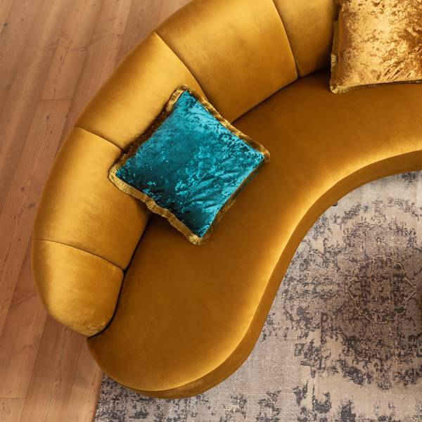 Dekokissen Cannes Petrol - Blau - Polyester PVC - 45 x 8 x 45 cm - Image 2