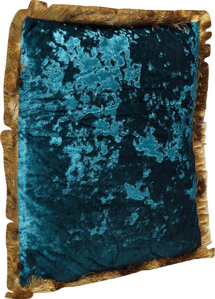 Dekokissen Cannes Petrol - Blau - Polyester PVC - 45 x 8 x 45 cm - Image 4