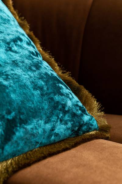 Dekokissen Cannes Petrol - Blau - Polyester PVC - 45 x 8 x 45 cm - Image 8