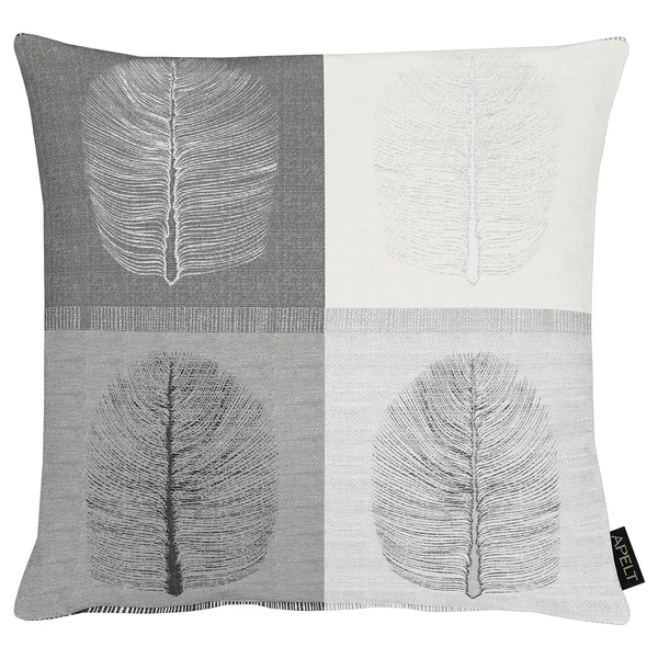 Dekokissen Vito - Polyester / Viskose - Grau / Creme